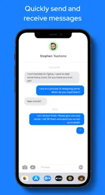 Messages OS android App screenshot 4